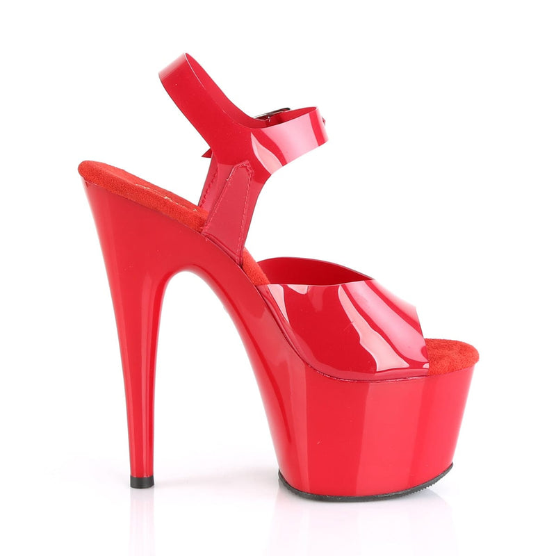 ADORE-708N Red (Jelly-Like) TPU/Red Platform Sandal Pleaser US Size (Women's): 5