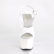 ADORE-708N White (Jelly-Like) TPU/White Platform Sandal Pleaser US Size (Women's): 5