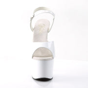 ADORE-709 White/White Platform Sandal Pleaser US Size (Women's): 5