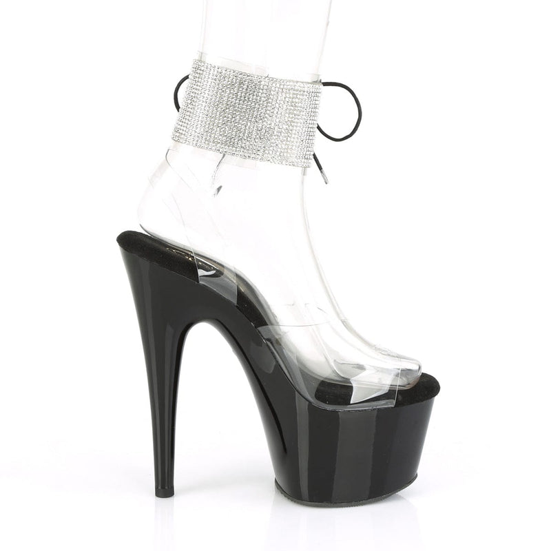 ADORE-791-2RS Clear/Black Platform Sandal Pleaser US Size (Women's): 5