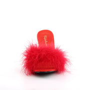 AMOUR-03 Red Pu-Fur CURRENT Fabulicious US Size (Women's): 5