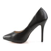AMUSE-20 Black Faux Leather Pump Pleaser US Size (Women's): 5