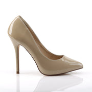 AMUSE-20 Cream Patent Pump Pleaser US Size (Women's): 5