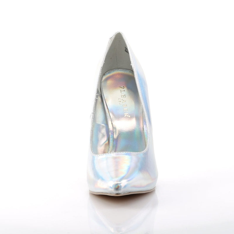 AMUSE-20 Silver Hologram Pu Pump Pleaser US Size (Women's): 5