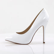 AMUSE-20 White Patent Pump Pleaser US Size (Women's): 5
