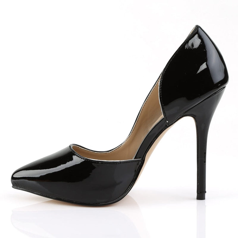 AMUSE-22 Black Patent Pump Pleaser US Size (Women's): 5