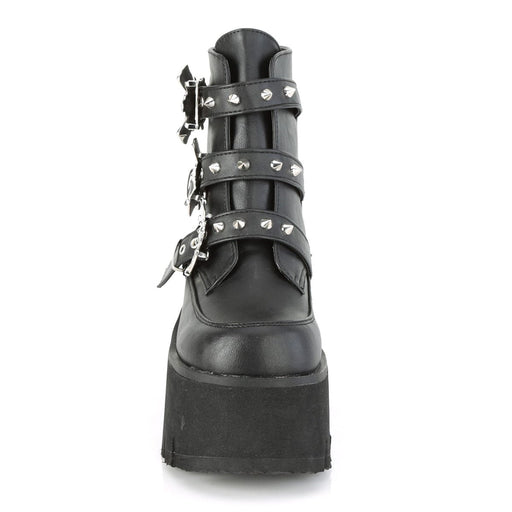 ASHES-55 Black Vegan Leather Demonia US Size (Women's): 6