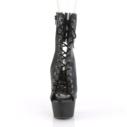 ASPIRE-1016 Black Faux Leather/Black Matte Ankle Boot Pleaser US Size (Women's): 5