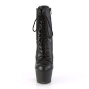 ASPIRE-1020 Black Faux Leather/Black Matte Ankle Boot Pleaser US Size (Women's): 5