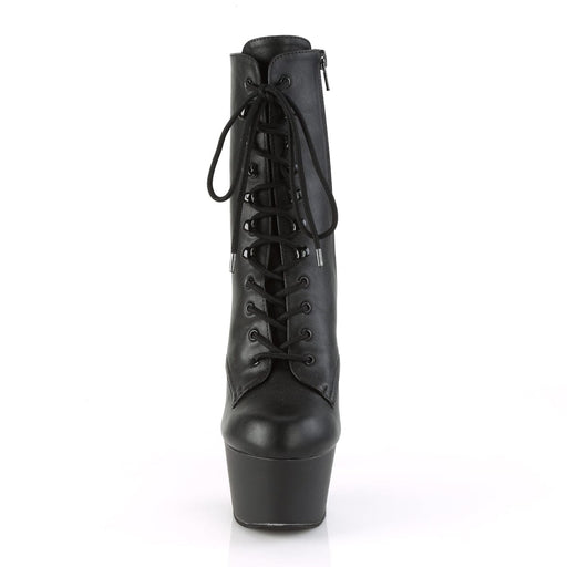 ASPIRE-1020 Black Faux Leather/Black Matte Ankle Boot Pleaser US Size (Women's): 5