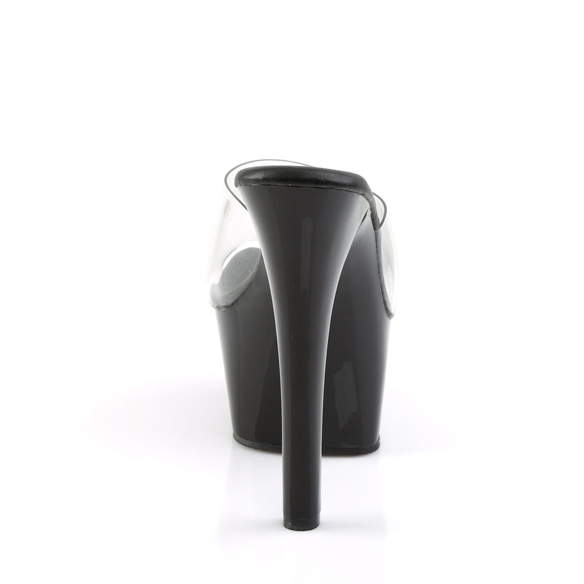 ASPIRE-601 Clear/Black Matte Slide Pleaser US Size (Women's): 5
