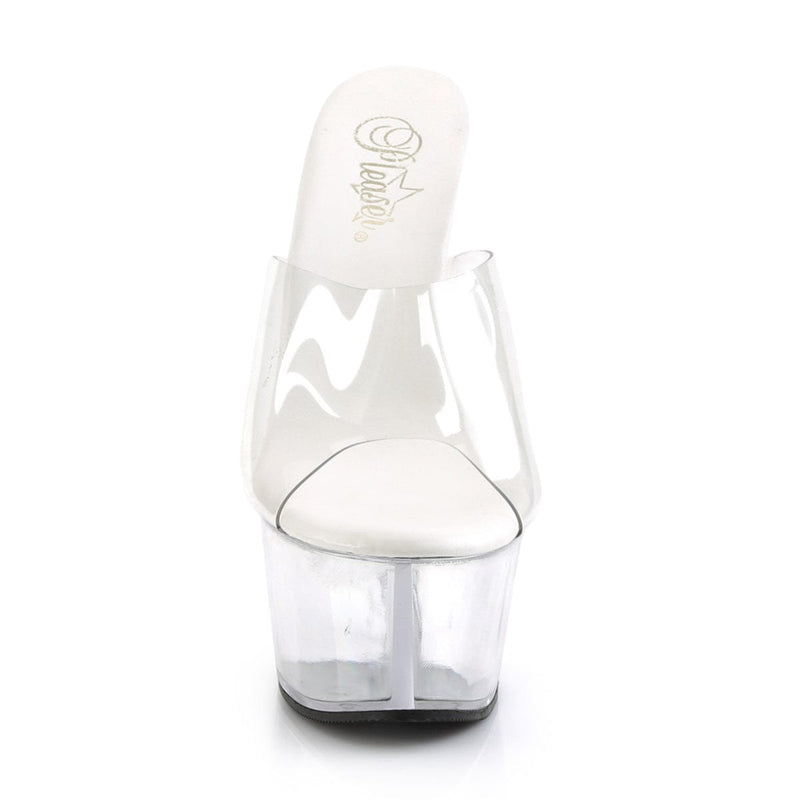 ASPIRE-601 Clear/Clear Slide Pleaser US Size (Women's): 5