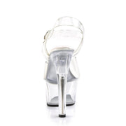 ASPIRE-608 Clear/Clear Platform Sandal Pleaser US Size (Women's): 5