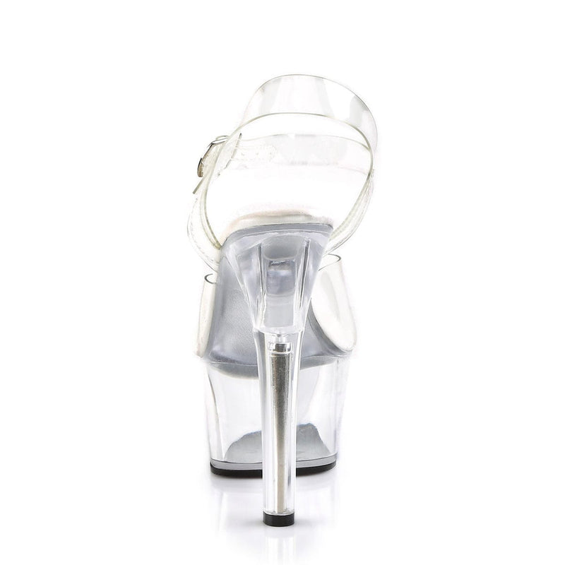 ASPIRE-608 Clear/Clear Platform Sandal Pleaser US Size (Women's): 5