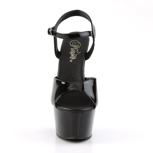 ASPIRE-609 Black Patent/Black Platform Sandal Pleaser US Size (Women's): 5