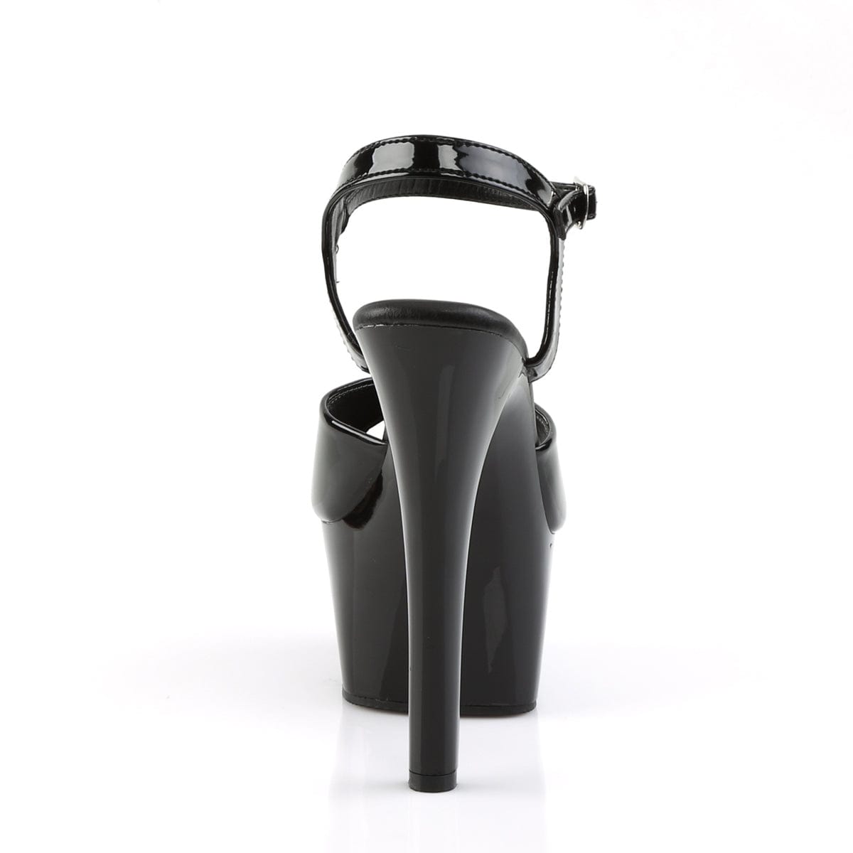 ASPIRE-609 Black Patent/Black Platform Sandal Pleaser US Size (Women's): 5