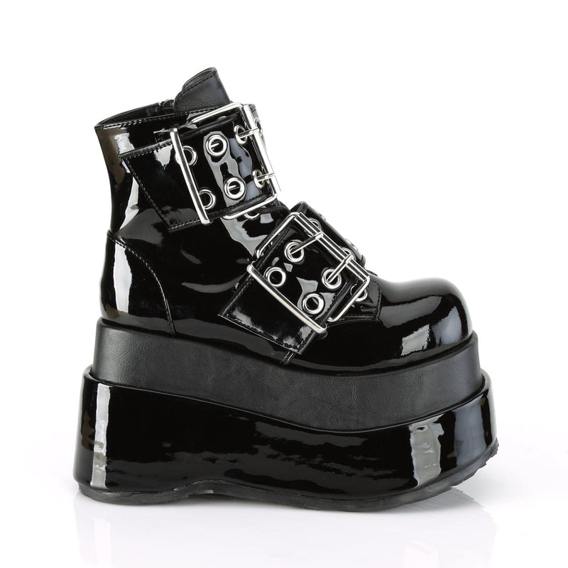 BEAR-104 Black Patent -Vegan Leather Demonia US Size (Women's): 6