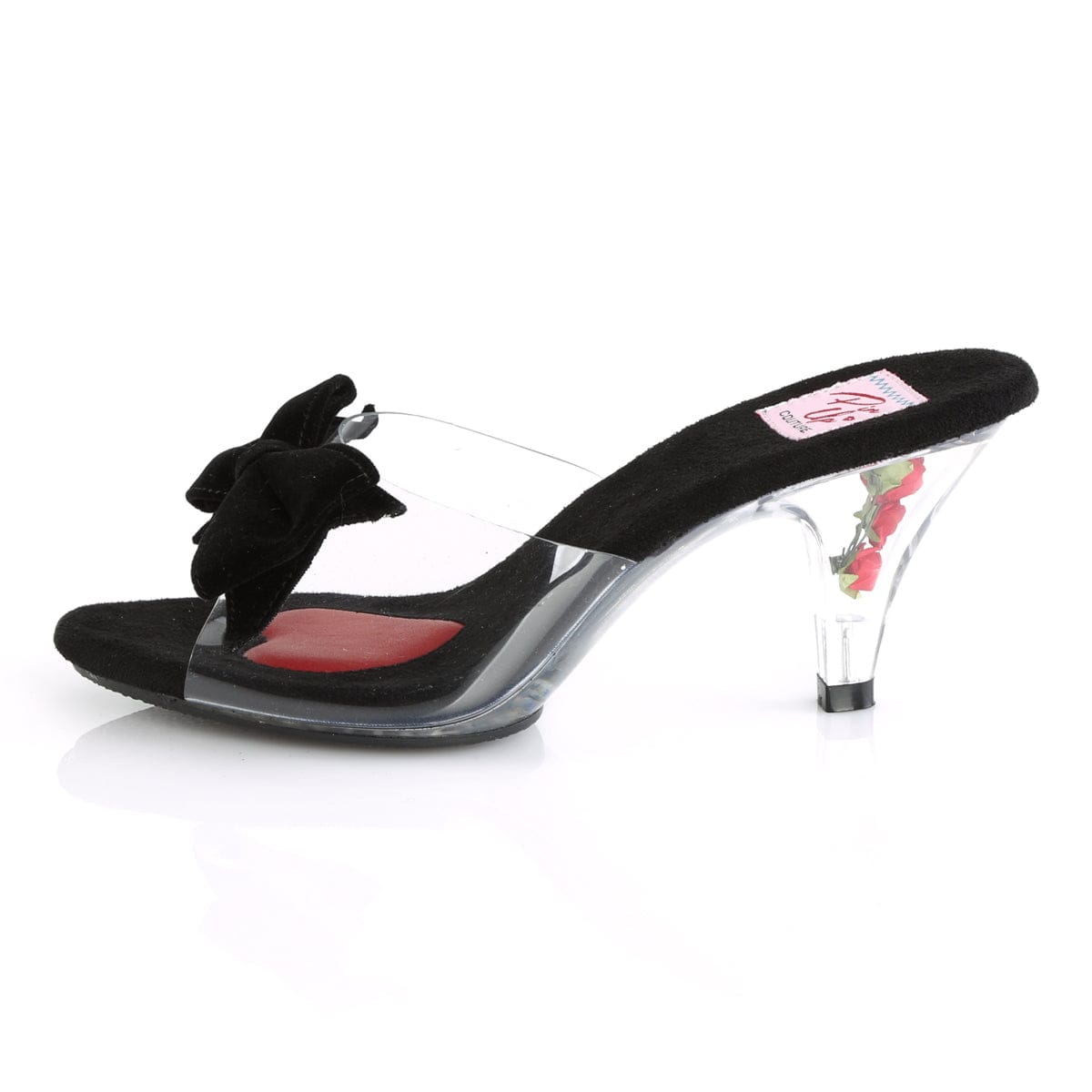 BELLE-301BOW Clear-Black/Clear CURRENT Pin Up Couture US Size (Women's): 5