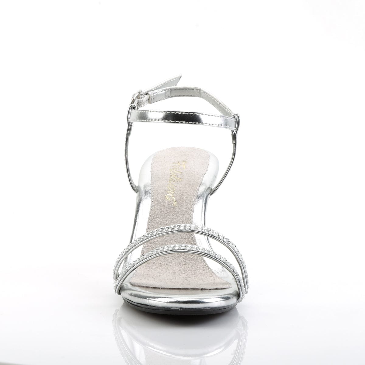 BELLE-316 Silver Metallic Pu/Clear CURRENT Fabulicious US Size (Women's): 5