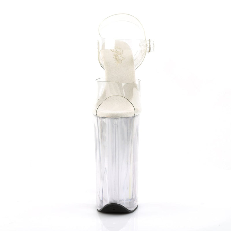 BEYOND-008 Clear/Clear Platform Sandal Pleaser US Size (Women's): 5