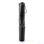 BEYOND-1020 Black Faux Leather/Black Matte Ankle Boot Pleaser US Size (Women's): 5