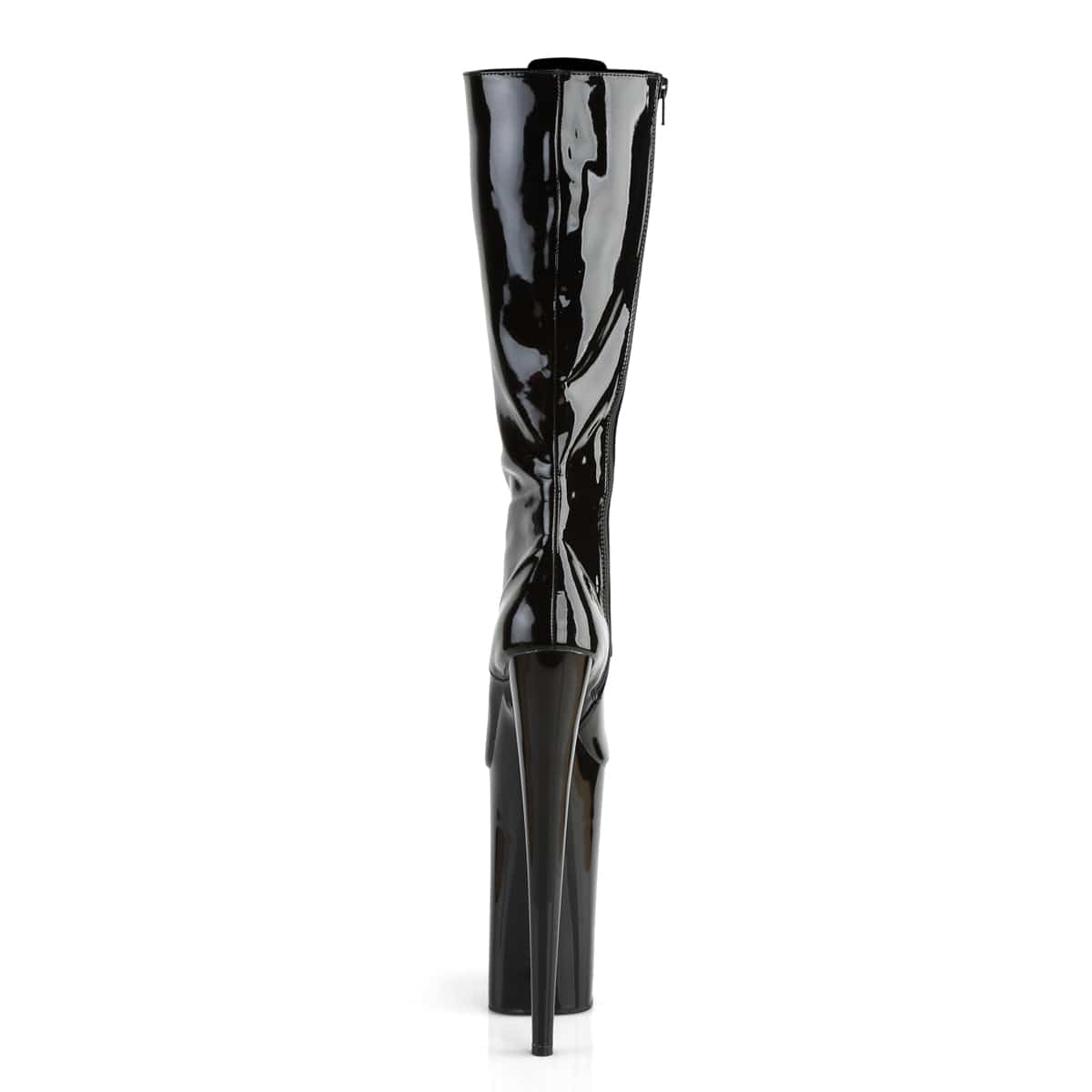 BEYOND-2020 Black Patent/Black Knee Boot Pleaser US Size (Women's): 5