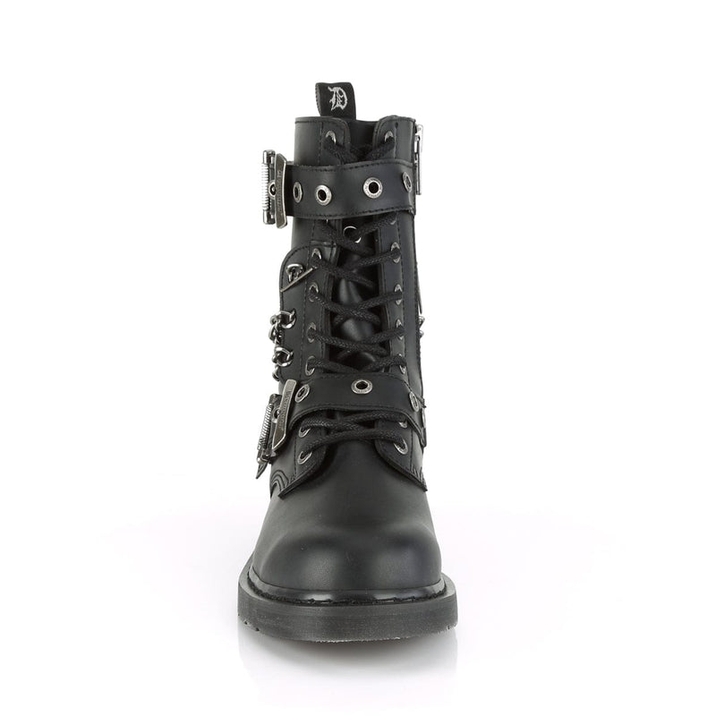 BOLT-250 Black Vegan Leather Mid-Calf Boot Demonia US Size (Unisex/Men's): 4