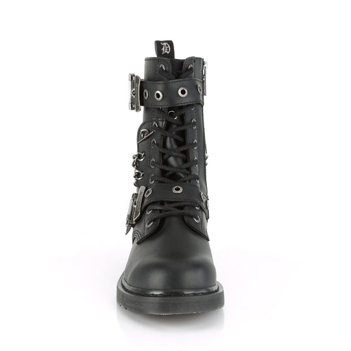 BOLT-250 Black Vegan Leather Mid-Calf Boot Demonia US Size (Unisex/Men's): 4