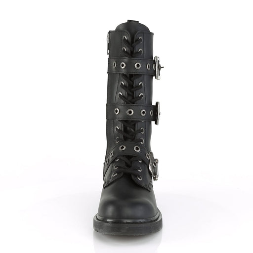 BOLT-330 Black Vegan Leather Mid-Calf Boot Demonia US Size (Unisex/Men's): 4