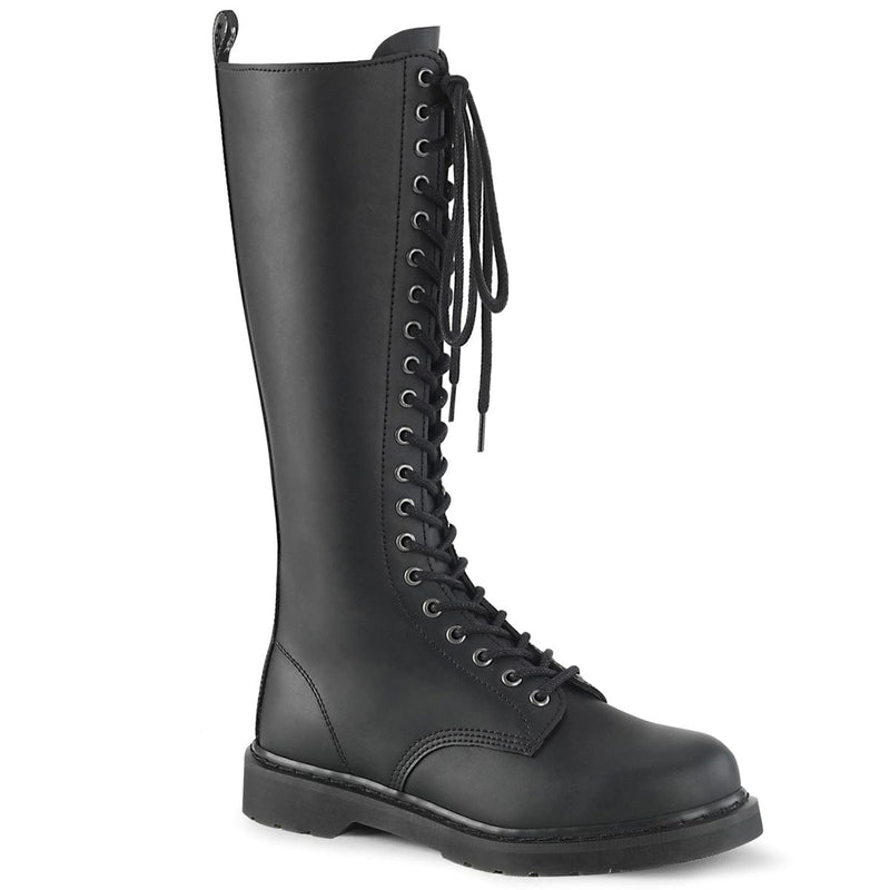 BOLT-400 Black Vegan Leather Combat Boot Demonia US Size (Unisex/Men's): 4