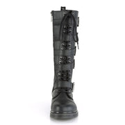 BOLT-425 Black Vegan Leather Combat Boot Demonia US Size (Unisex/Men's): 4