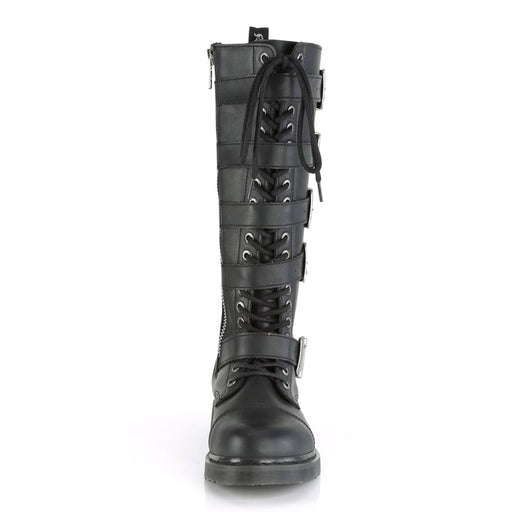 BOLT-425 Black Vegan Leather Combat Boot Demonia US Size (Unisex/Men's): 4