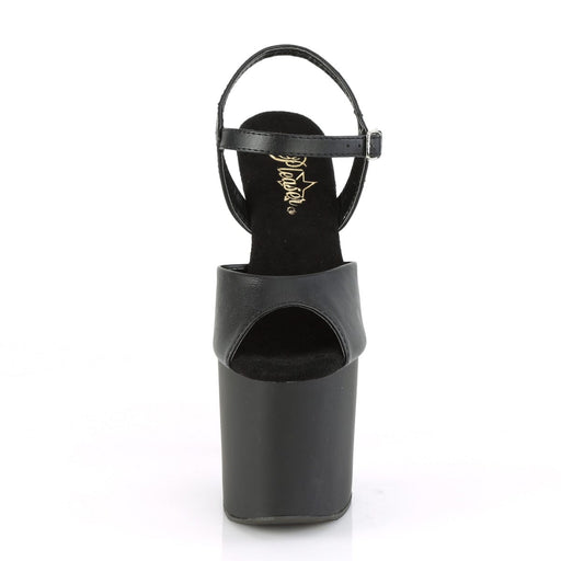 BONDGIRL-709 Black Faux Leather/Black Matte Platform Sandal Pleaser US Size (Women's): 5