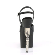 BONDGIRL-709 Black Faux Leather/Black Matte Platform Sandal Pleaser US Size (Women's): 5