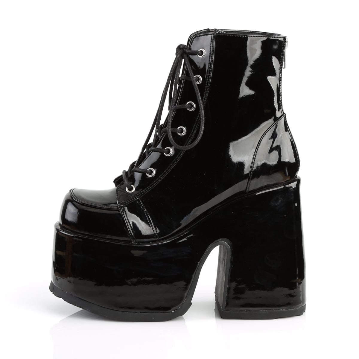CAMEL-203 Black Patent Ankle Boot Demonia US Size (Women's): 6