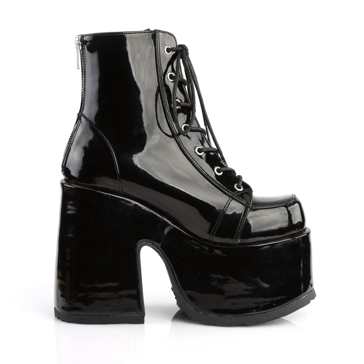 CAMEL-203 Black Patent Ankle Boot Demonia US Size (Women's): 6