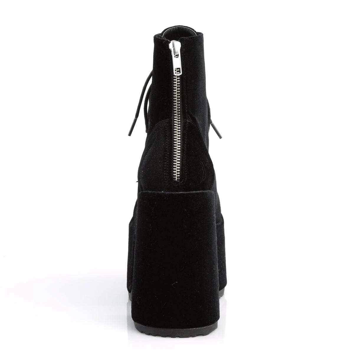 CAMEL-203 Black Velvet Ankle Boot Demonia US Size (Women's): 6