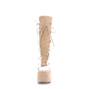 CAMEL-311 Camel Vegan Suede Knee Boot Demonia US Size (Women's): 6