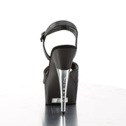 CAPTIVA-609 Black Faux Leather/Black Matte Platform Sandal Pleaser US Size (Women's): 5