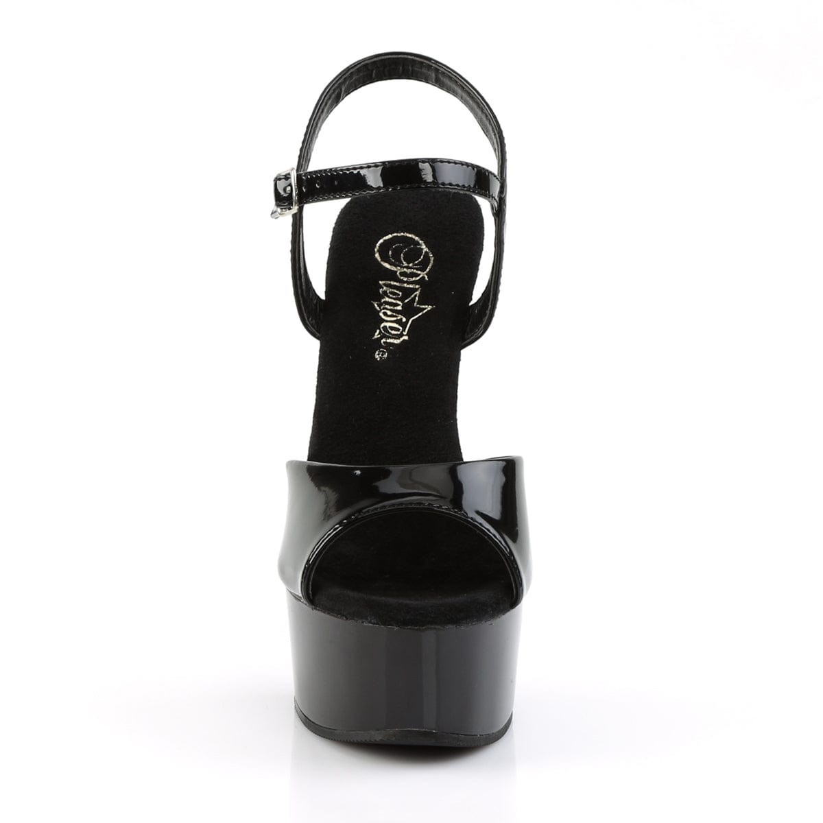 CAPTIVA-609 Black Patent/Black Platform Sandal Pleaser US Size (Women's): 5