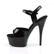 CAPTIVA-609 Black Patent/Black Platform Sandal Pleaser US Size (Women's): 5