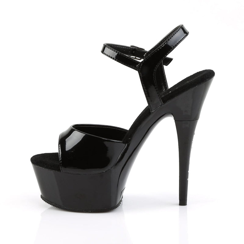 CAPTIVA-609 Black Patent/Black Platform Sandal Pleaser US Size (Women's): 5