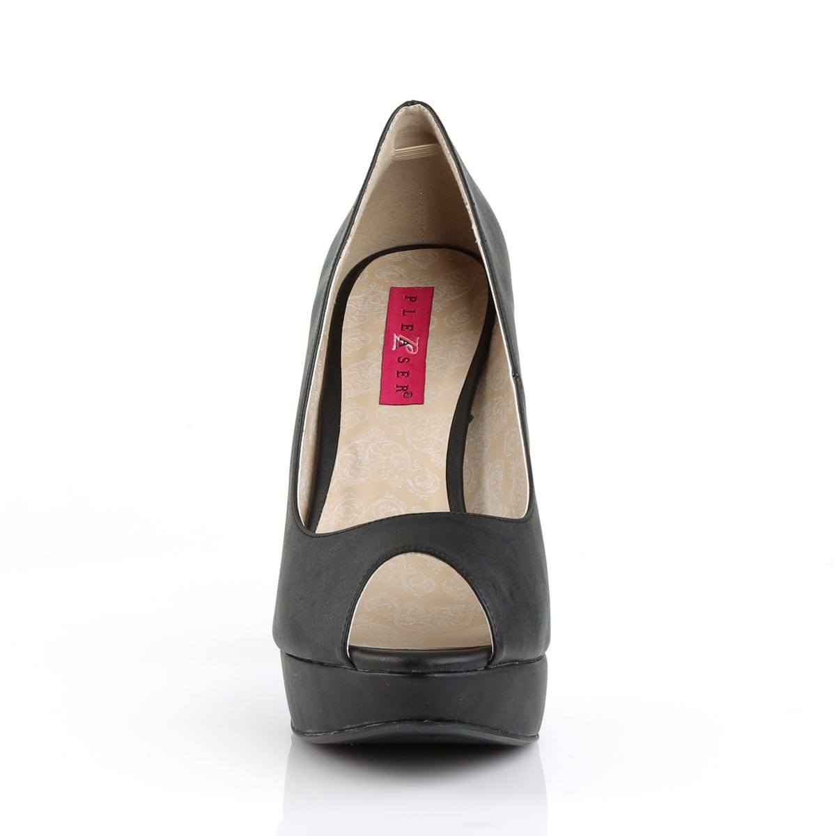 CHLOE-01 Black Faux Leather CURRENT Pleaser Pink Label US Size (Women's): 9