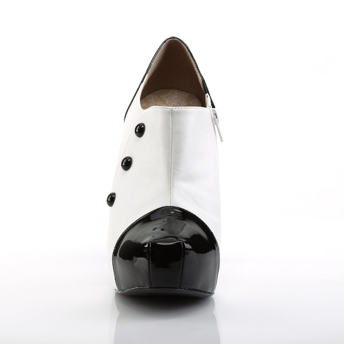 CHLOE-11 Black-White Patent CURRENT Pleaser Pink Label US Size (Women's): 9