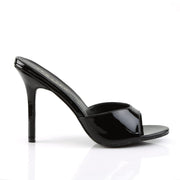 CLASSIQUE-01 Black Patent Slide Pleaser US Size (Women's): 5