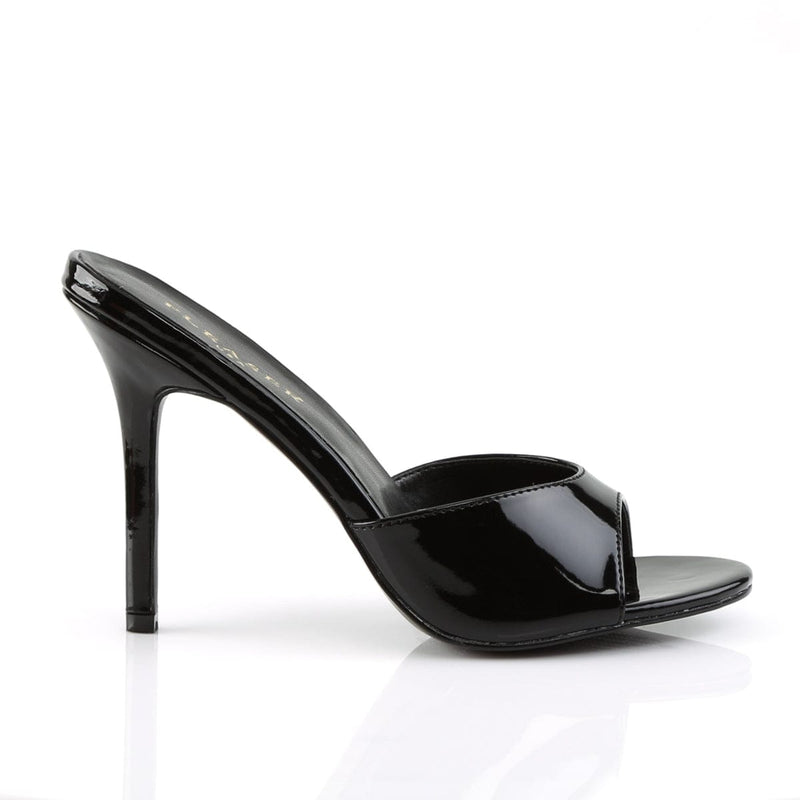 CLASSIQUE-01 Black Patent Slide Pleaser US Size (Women's): 5