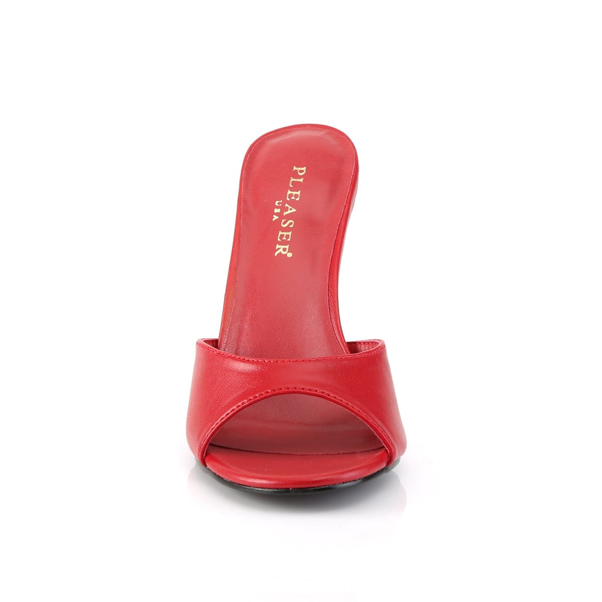 CLASSIQUE-01 Red Kid Pu Slide Pleaser US Size (Women's): 5