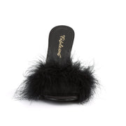 CLASSIQUE-01F Black Pu-Fur CURRENT Fabulicious US Size (Women's): 5