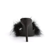 CLASSIQUE-01F Black Pu-Fur CURRENT Fabulicious US Size (Women's): 5