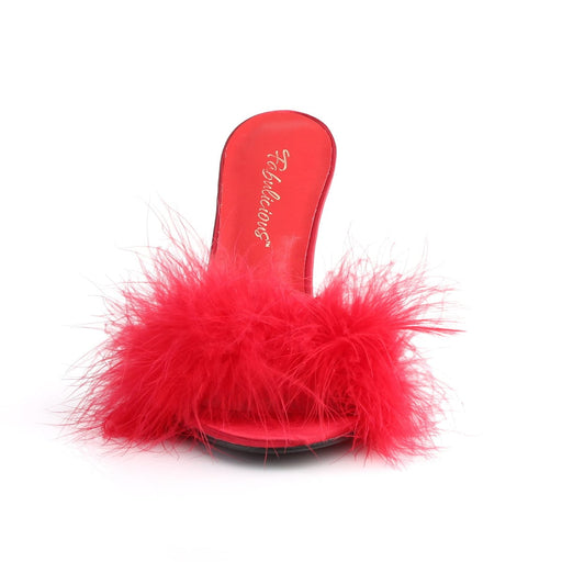 CLASSIQUE-01F Red Pu-Fur CURRENT Fabulicious US Size (Women's): 5
